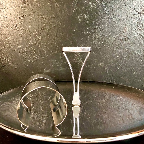 Vintage MCM Silver Double Cuff For Arm Or Shoulder - Picture 5 of 8